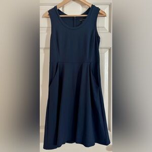 Banana Republic Fit and Flare style, Navy dress